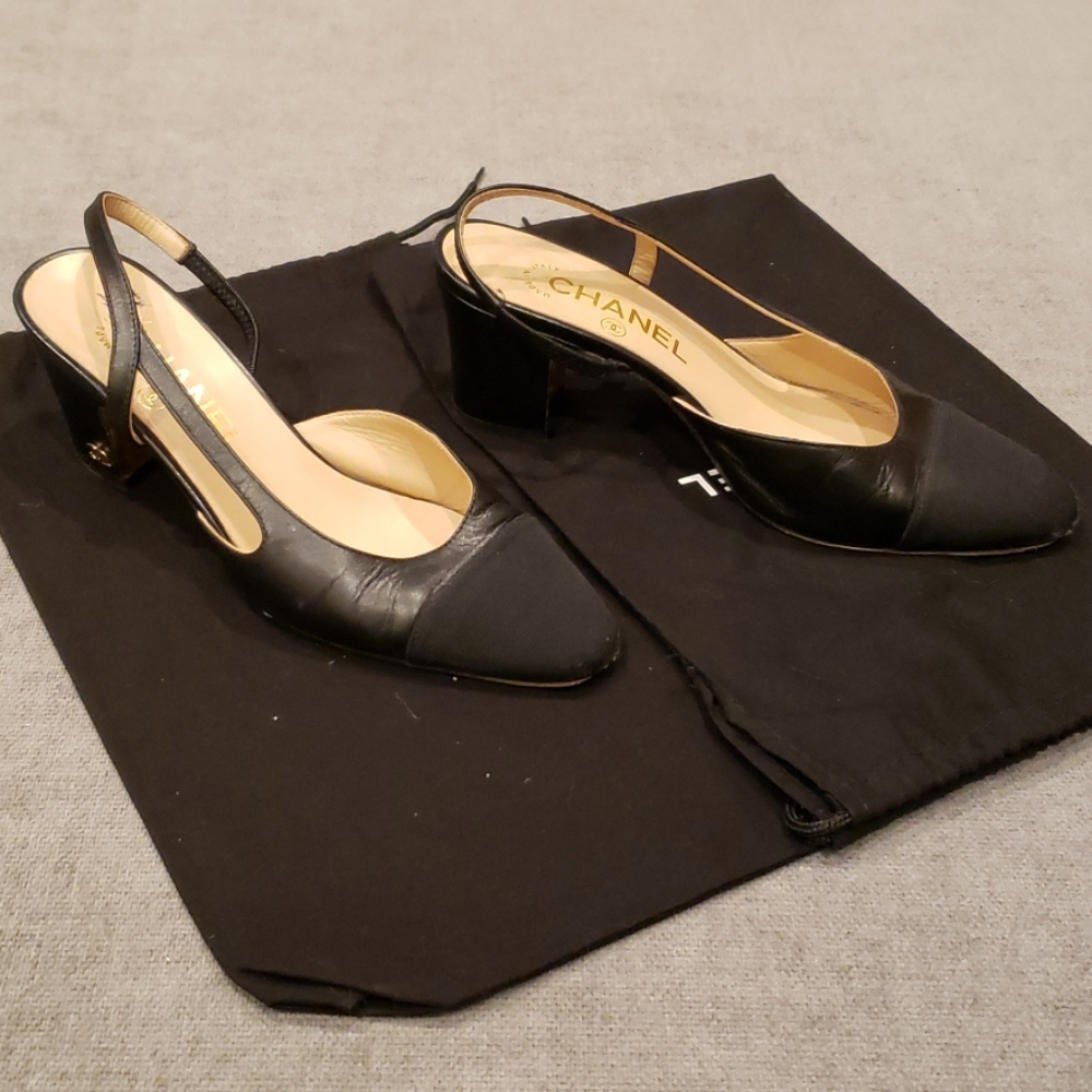Chanel Sling Back Pumps